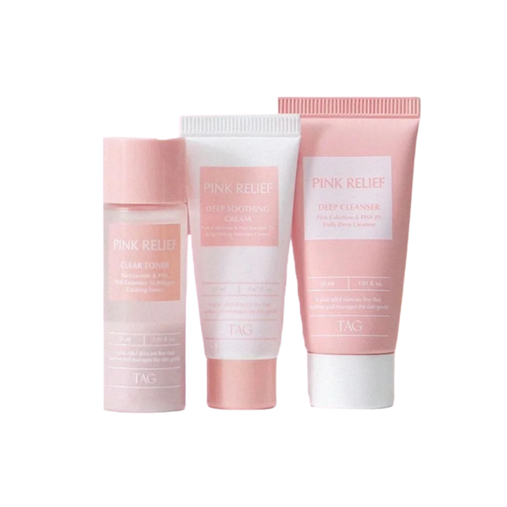 Pink Relief too cool for school Pink Relief Starter Kit |  بينك ريليف تو كول فور سكول مجموعة العناية بالبشرة