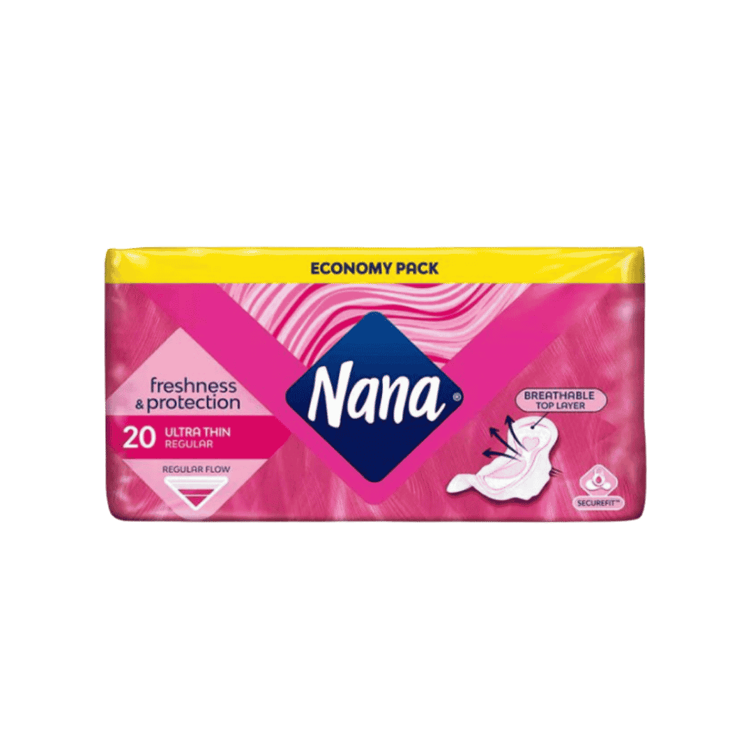Nana Ultra Thin Regular Flow - 20pads | نانا فوط رقيقة لايام التدفق العادي - 20 قطعة