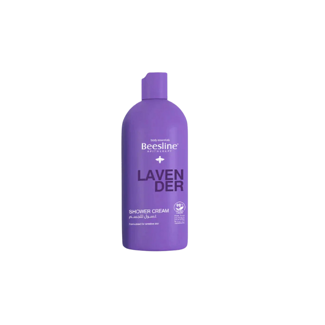 beesline Lavender Shower Cream - 750ml  | بيزلين كريم استحمام باللافندر - 750مل
