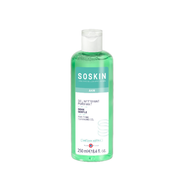 Soskin Gentle Purifying Cleasing Gel - 250ml |  سوسكن غسول منظف للبشرة المختلطة والدهنية -250 مل