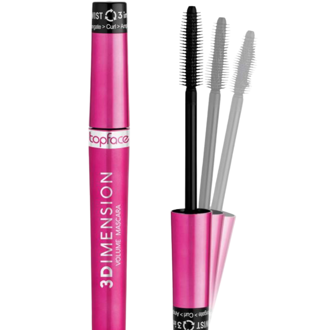 topface 3d Dimension Volume Mascara - 8 ml | ماسكارا توبفيس 3 ديمنشن فوليوم – 8 مل