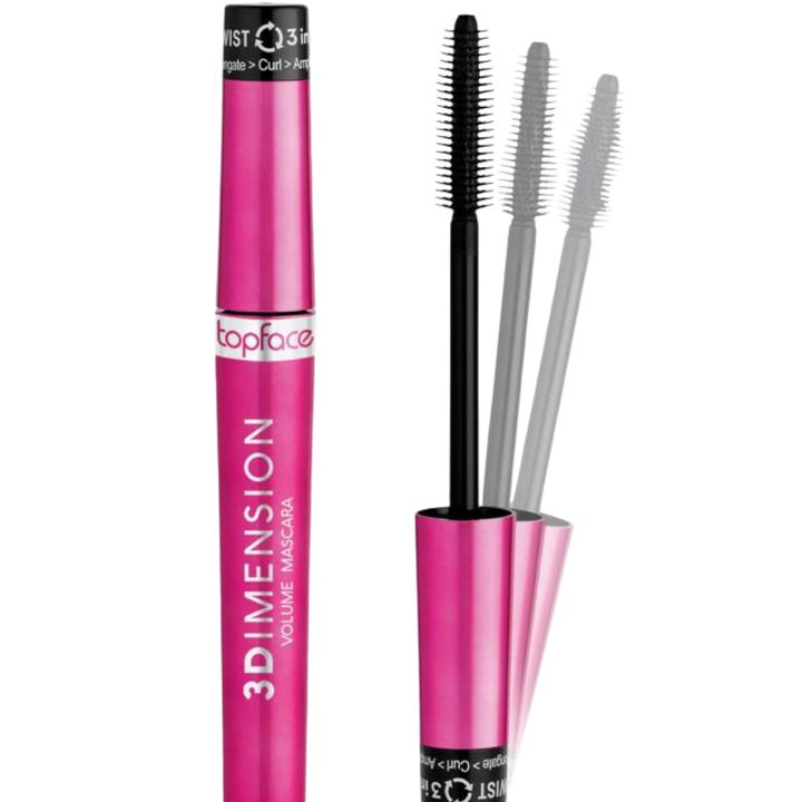 topface 3d Dimension Volume Mascara - 8 ml | ماسكارا توبفيس 3 ديمنشن فوليوم – 8 مل