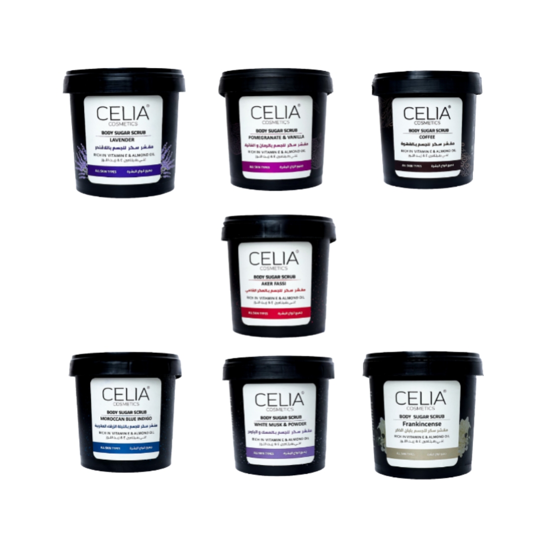 CELIA Body Sugar Scrub - 600g | سيليا مقشر زيتي للجسم - 600 غرام