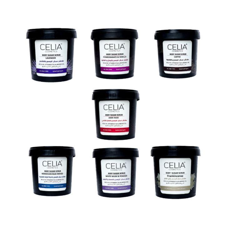 CELIA Body Sugar Scrub - 600g | سيليا مقشر زيتي للجسم - 600 غرام