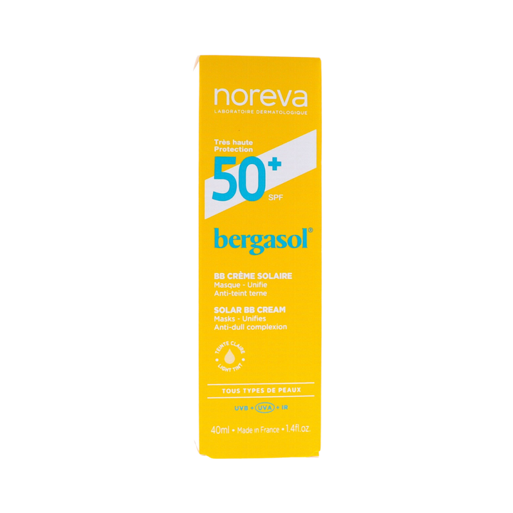NOREVA Bergasol BB Crème solaire SPF50+ - 40ml | نوريفا بيرغاسول بي بي كريم واقي شمس SPF50+ – 40 مل