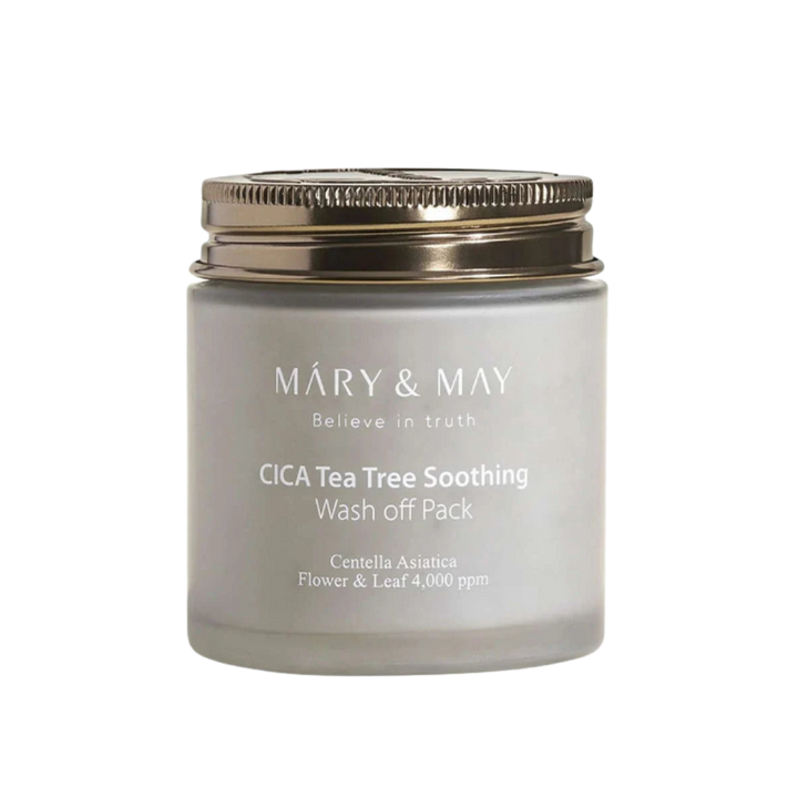 MARY & MAY Cica Tea Tree Soothing Wash off Pack - 125g | ماري اند ماي  قناع الطين بشجرة الشاي - 125 غرام‏