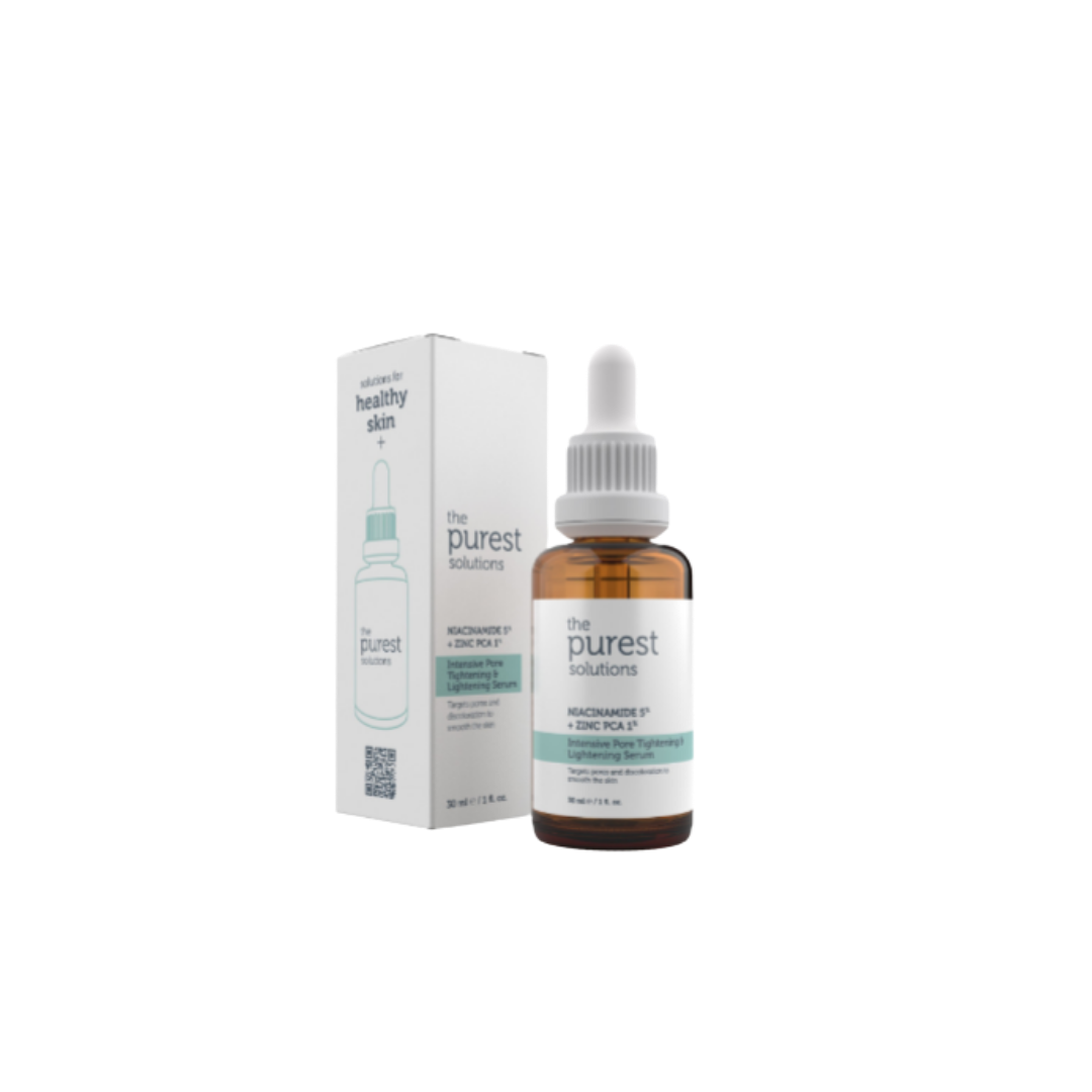 The Purest Solutions Intensive Pore Tightening And Lightening Serum - 30ml | ذا بيورست سيروم تفتيح و المسام الواسع - 30 مل