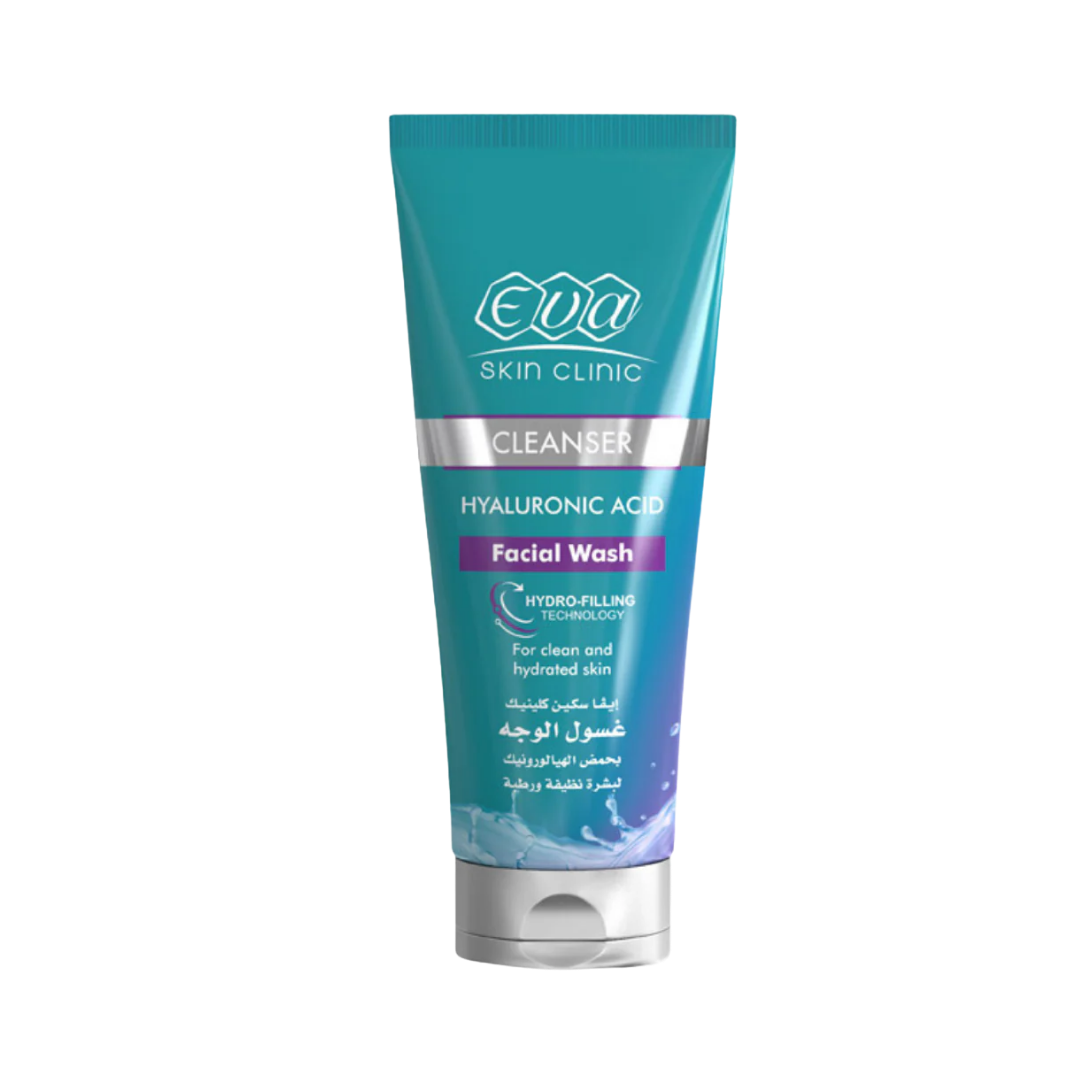 Eva Skin Clinic Hyaluronic Acid Facial Wash - 160ml |   ايفا غسول الوجه بحمض الهيالورونيك من إيفا سكين كلينيك – 160 مل