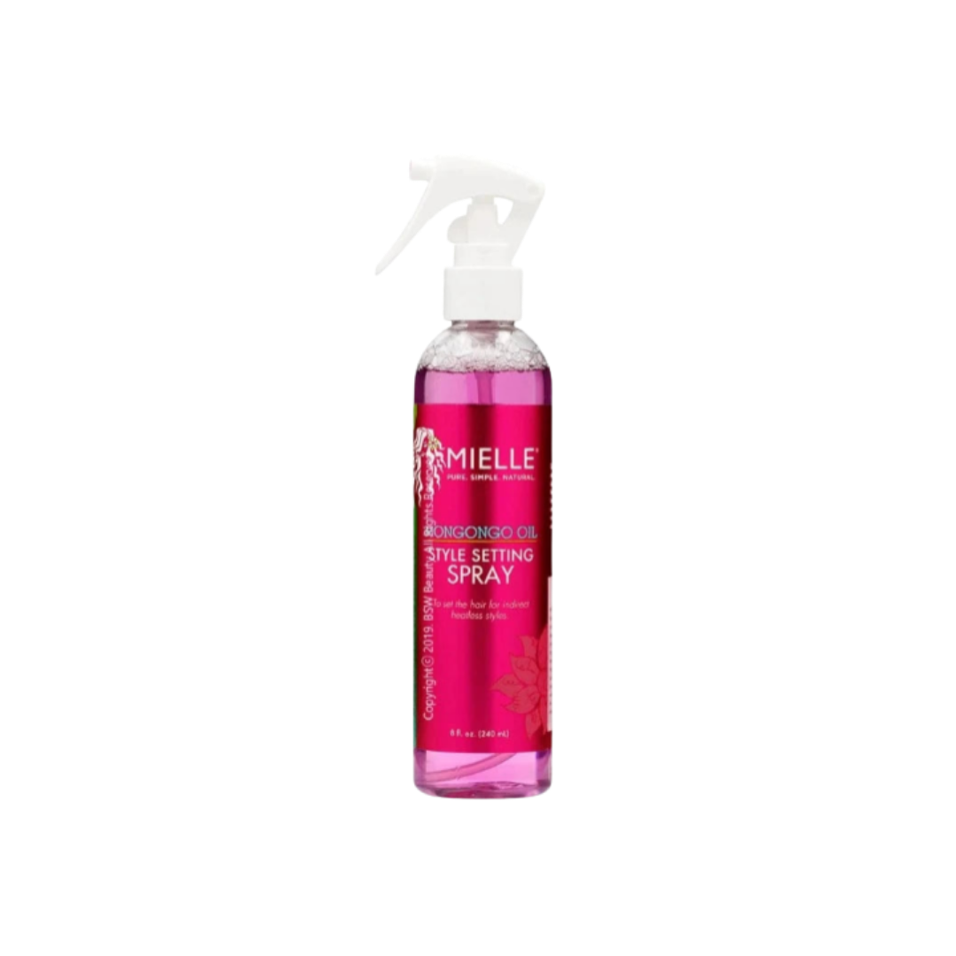 MIELLE Mongongo Oil Style Setting Spray - 240ml | ميلي بخاخ مثبت للشعر بزيت  المونغونغو - 240 مل