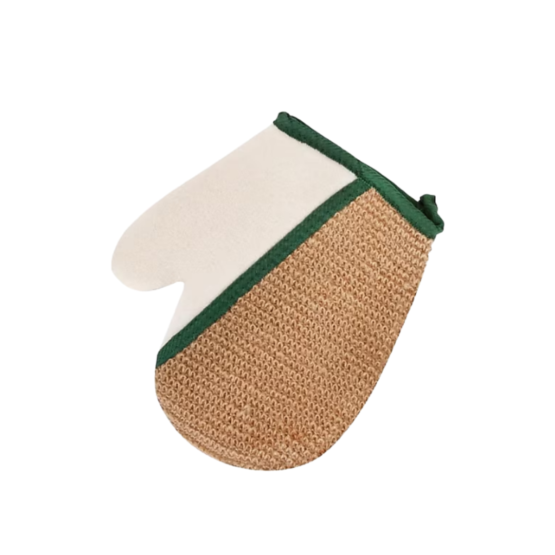 Tarko Lionesse Massage Effect Natural Bath Loofah | تاركو لايونيس قفاز الاستحمام المزدوج للتقشير و التدليك