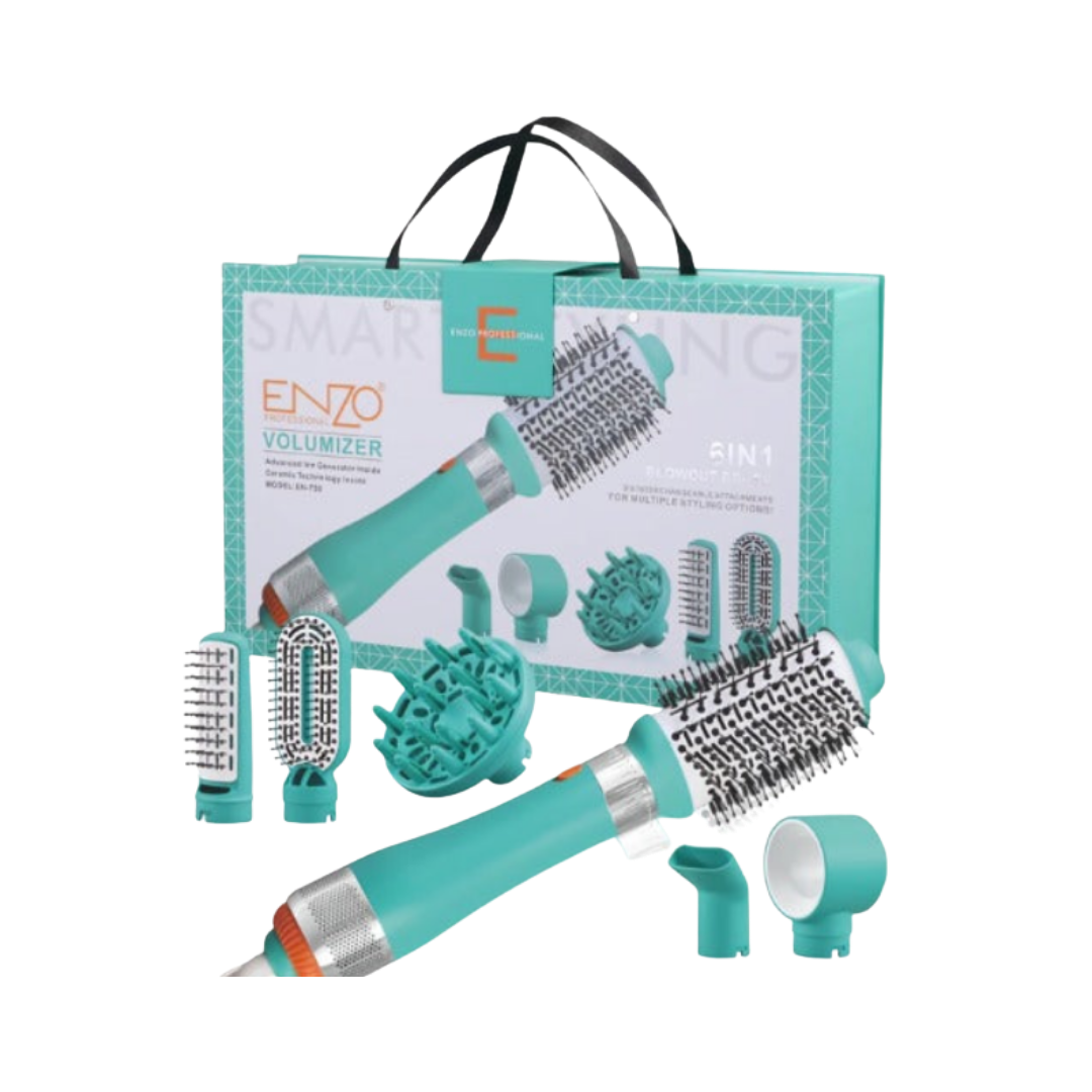 ENZO 6 in 1 Hair Brush | جهاز تصفيف الشعر 6 في 1