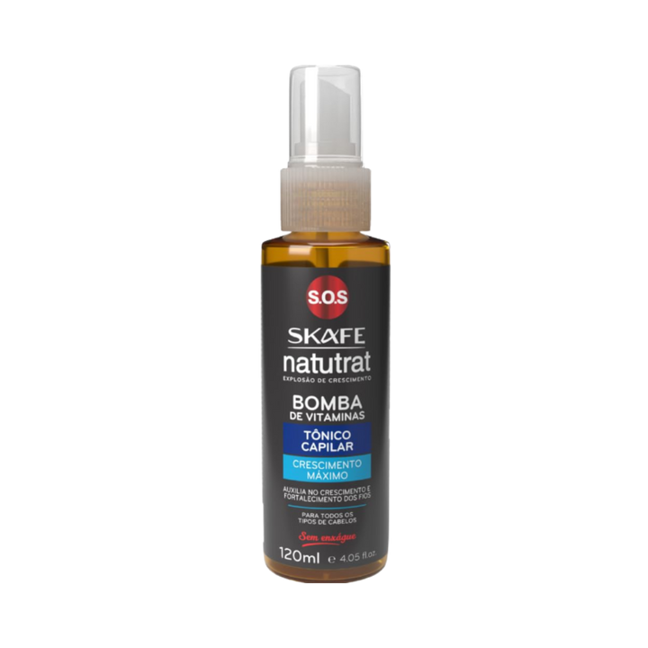 SKAFE Bomba De Vitaminas Tonico Capilar Crescimento Maxiom - 120m | سكاف تونر ناتورات لتعزيز وتقوية الشعر - 120 مل