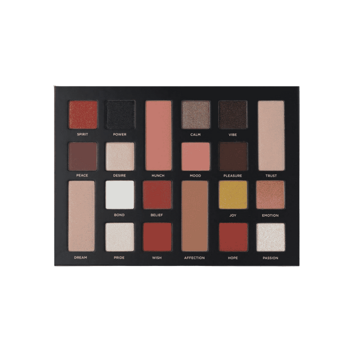 Nora Bo Awadh Faith Eyeshadow Palette 20 Colors | نوره بو عوض باليت اي شادو - 20 لون