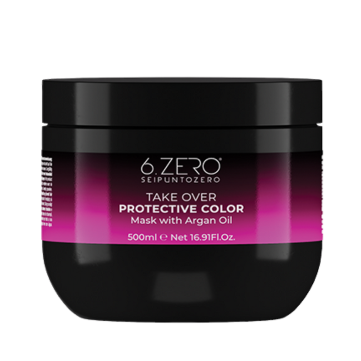 6. Zero Take Over – PROTECTIVE COLOR Mask On Dyed - 500ml | ماسك للشعر المصبوغ - 500 مل