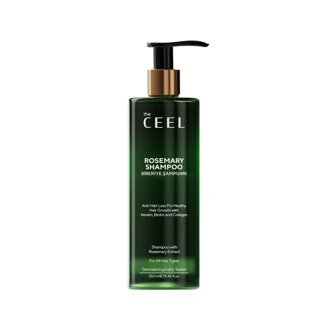 the CEEL Rosemary Shampoo For All Hair Types - 250ml | ذا سيل شامبو اكليل الجبل لكل انواع الشعر - 250 مل