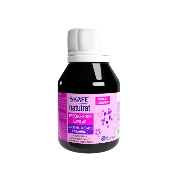 SKAFE Natutrat Preenchedor Capilar Acido Hialuronico + Vitamina E -60ml |   سكاف ناتوترات زيت الشعر  بحمض الهيالورونيك + فيتامين اي  - 60 مل