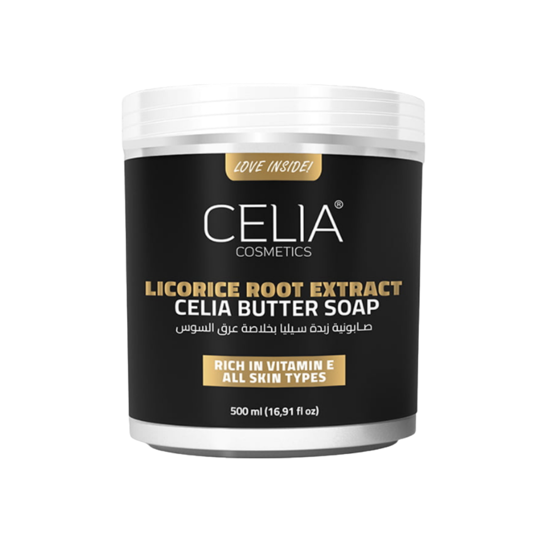 CELIA Licorice Root Extract Celia Butter Soap - 500ml | سيليا صابونية زبدة الجسم بخلاصة عرق السوس - 500 مل