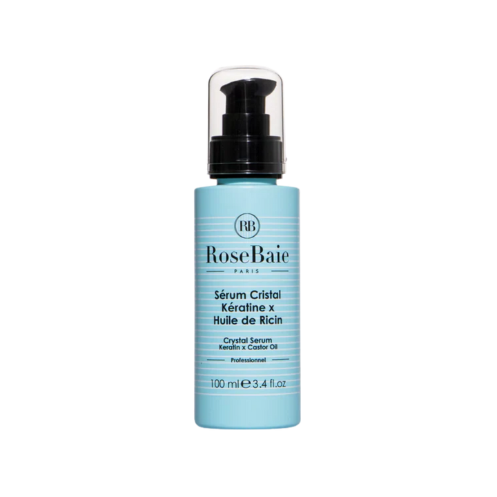 RoseBaie Serum Cristal Keratin x Huile De Ricin - 100ml | روزباي سيروم كيراتين و زيت الخروع - 00 مل