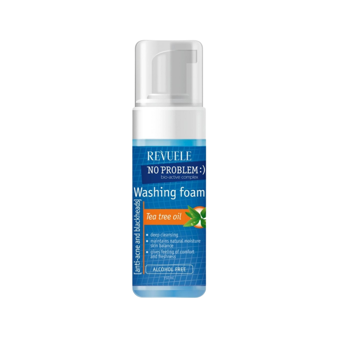 Revuele No problem Washing Foam With Tea Tree Oil  -  150ml | ريفويل غسول بالشاي الأخضر - 150 مل
