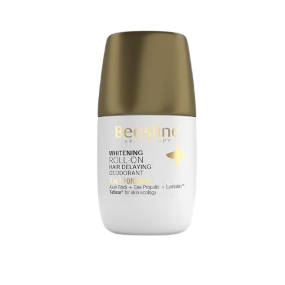 Beesline Whitening Roll On Hair Delaying Deo 3 In 1 | بيزلين مزيل عرق رول اون ويأخر نمو الشعر 3 في 1