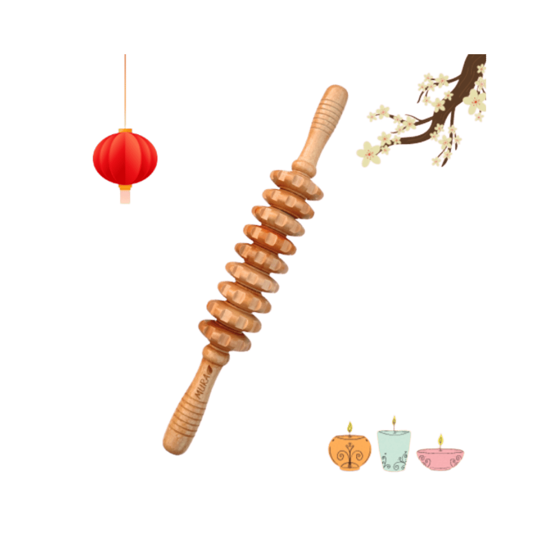 Mura Wooden Body Massage Roller | مورا رول المساج الخشبي