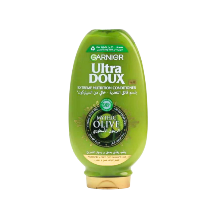 Garnier Ultra Doux Mythic Oil Conditioner - 360ml | غارنييه بلسم زيت الزيتون - 360 مل