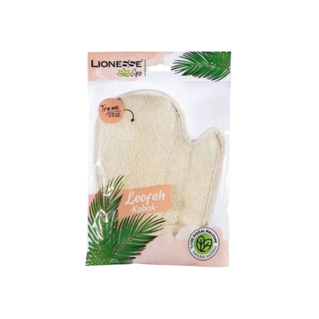 Lionesse Spa Massage Effect Natural Bath Loofah | لايونس قفاز تقشير الجسم