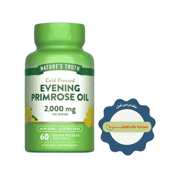 Nature's Truth Evening Primrose Oil 2,000Mg - 60 Softgels | نيتشرس تروث زيت زهرة الربيع المسائية 2000 ملغ - 60 سوفت جل