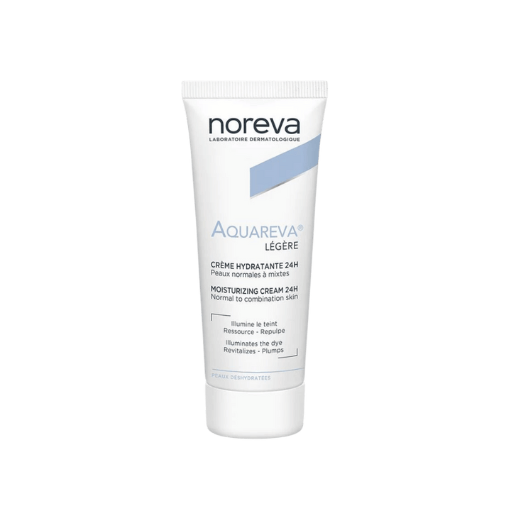 Noreva Aquareva Creme Hydratante 24H Texture Legere - 40ml | نوريفا كريم مرطب للوجه للبشرة العادية والمختلطة - 40 مل