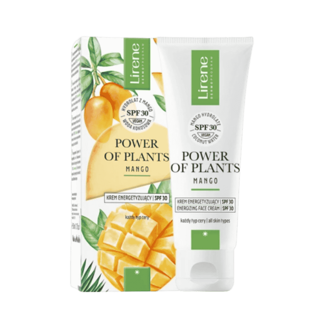 Lirene Power of Plants Energizing Face Cream Mango - 50ml | ليرين كريم للوجه بمستخلص المانغو - 50 مل