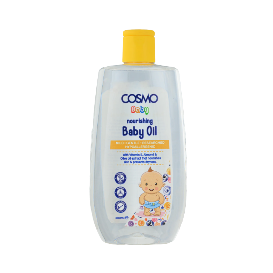 COSMO Nourishing Baby Oil - 500ml | كوزمو زيت الأطفال المغذي للجسم - 500 مل