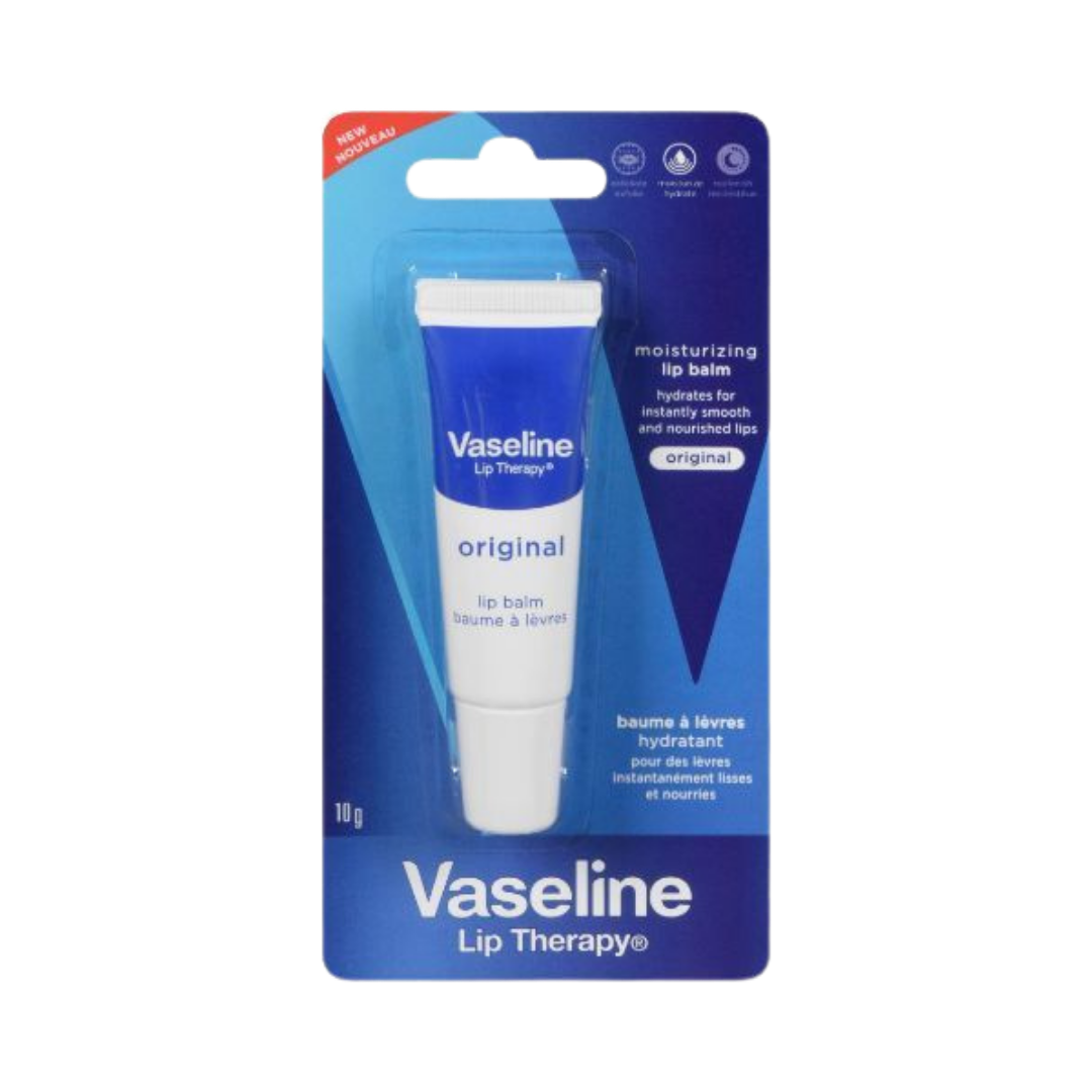 Vaseline Lip Balm Original - 10g | فازلين للعناية بالشفاه - 10 غ