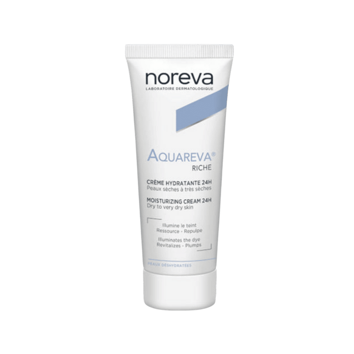 Noreva Aquareva Riche Moisturizing Cream  24h For Dry And Very Dry Skin - 40ml | نوريفا كريم غني مرطب لمدة 24 ساعة للبشرة الجافة الى الجافة جداً - 40 مل