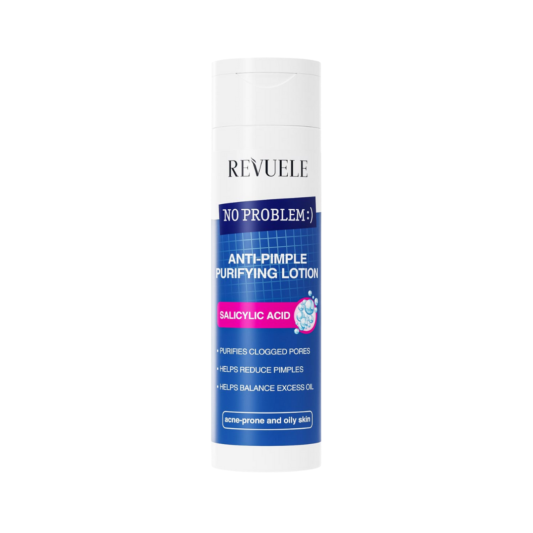 Revuele Anti-Pimple Purifying Lotion Salicylic Acid  - 200ml | ريفويل تونر منقي لعلاج حب الشباب مع نسبة ترطيب بالساليسيليك اسيد - 200 مل