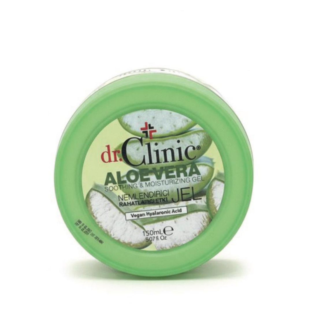dr.Clinic Aloevera Soothing & moisturizing Gel - 150ml|    دكتور كلينك جل الألوفيرا المهدئ والمرطب – 150 مل