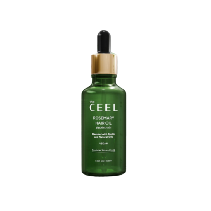 the CEEL Rosemary Hair Oil Vegan Hair Skin Body - 50ml | ذا سيل زيت للشعر غني بإكليل الجبل - 50 مل