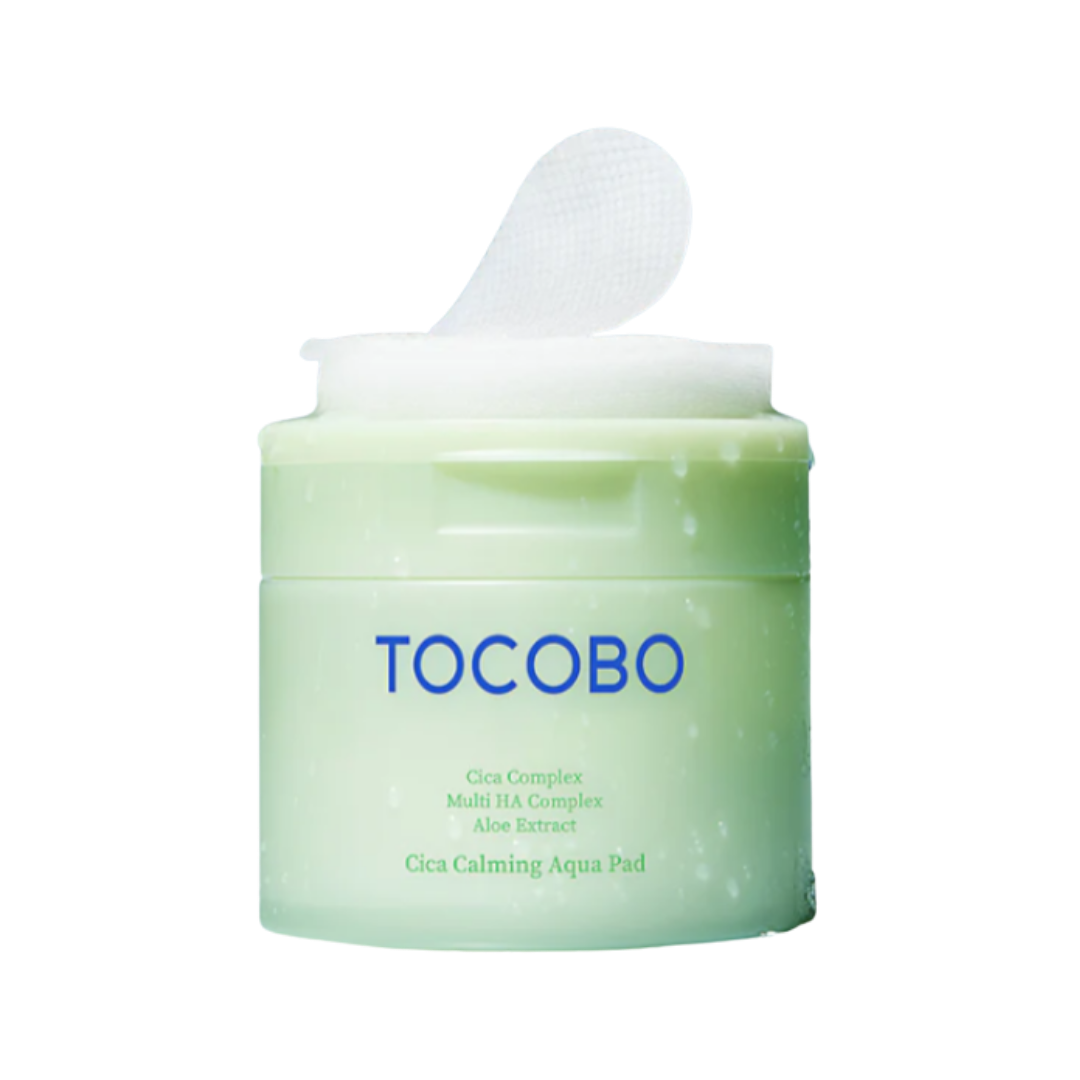 TOCOBO Cica Calming Aqua Pad - 60PCS | توكوبو تونر بادز مسحات مهدئة للبشرة - 60 قطعة
