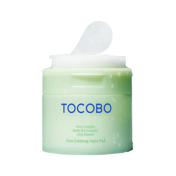 TOCOBO Cica Calming Aqua Pad - 60PCS | توكوبو تونر بادز مسحات مهدئة للبشرة - 60 قطعة