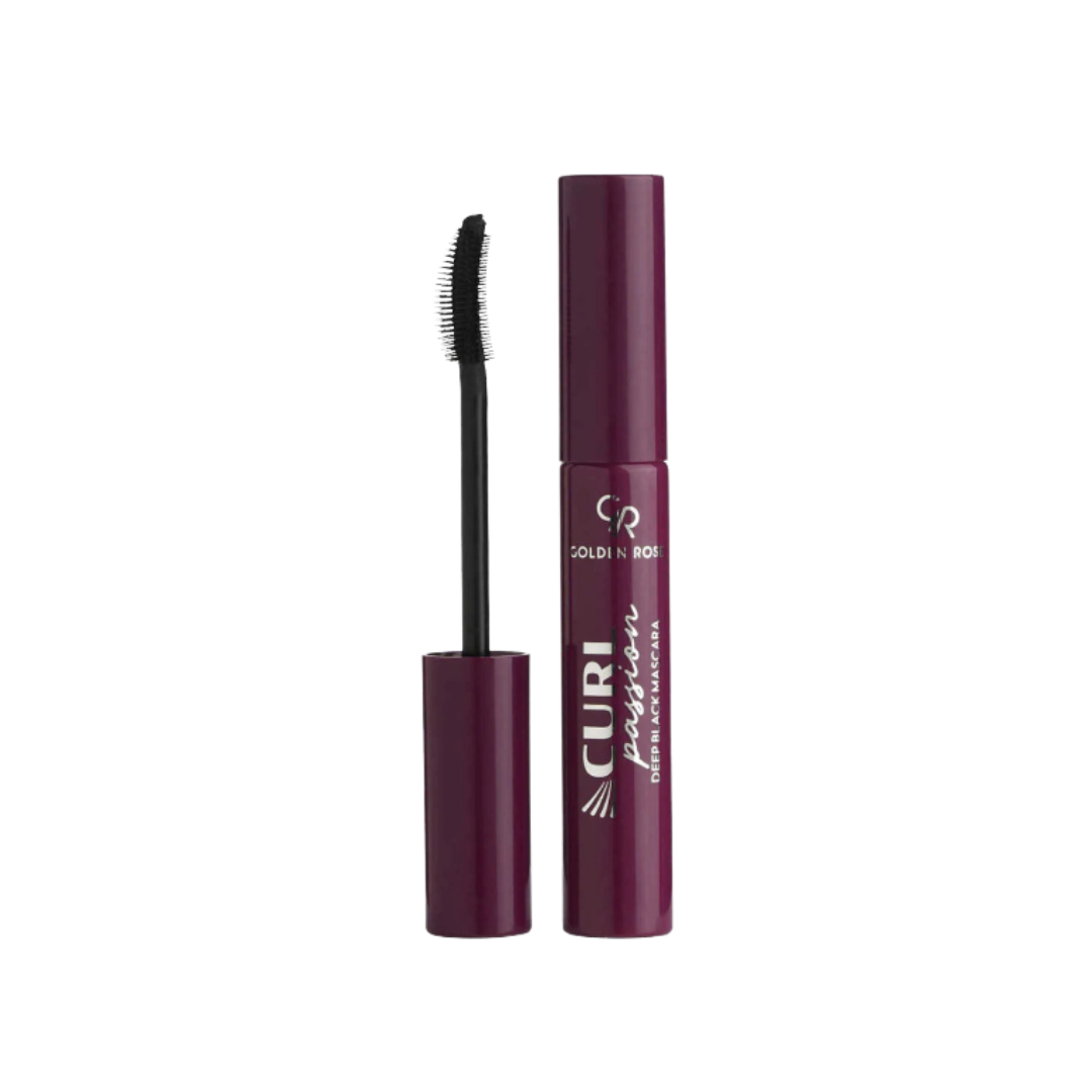GOLDEN ROSE Curl Passion Deep Black Mascara - 9ml | كولدن روز ماسكارا كيرل باشن - 9 مل