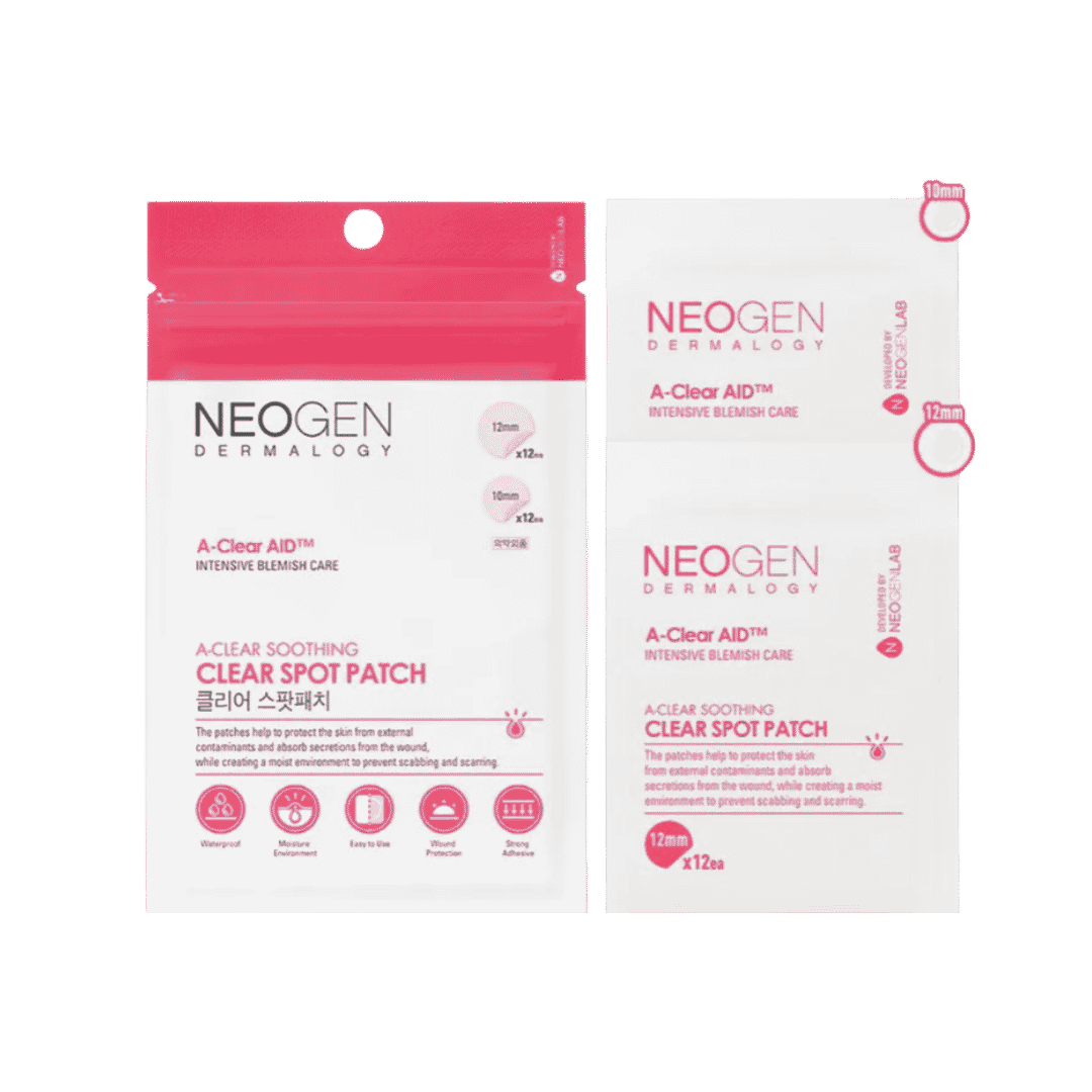 NEOGEN A-Clear Soothing Clear Spot Patch - 24Patches | نيوجين لصقات للبقع الجلدية - 24 لصقة