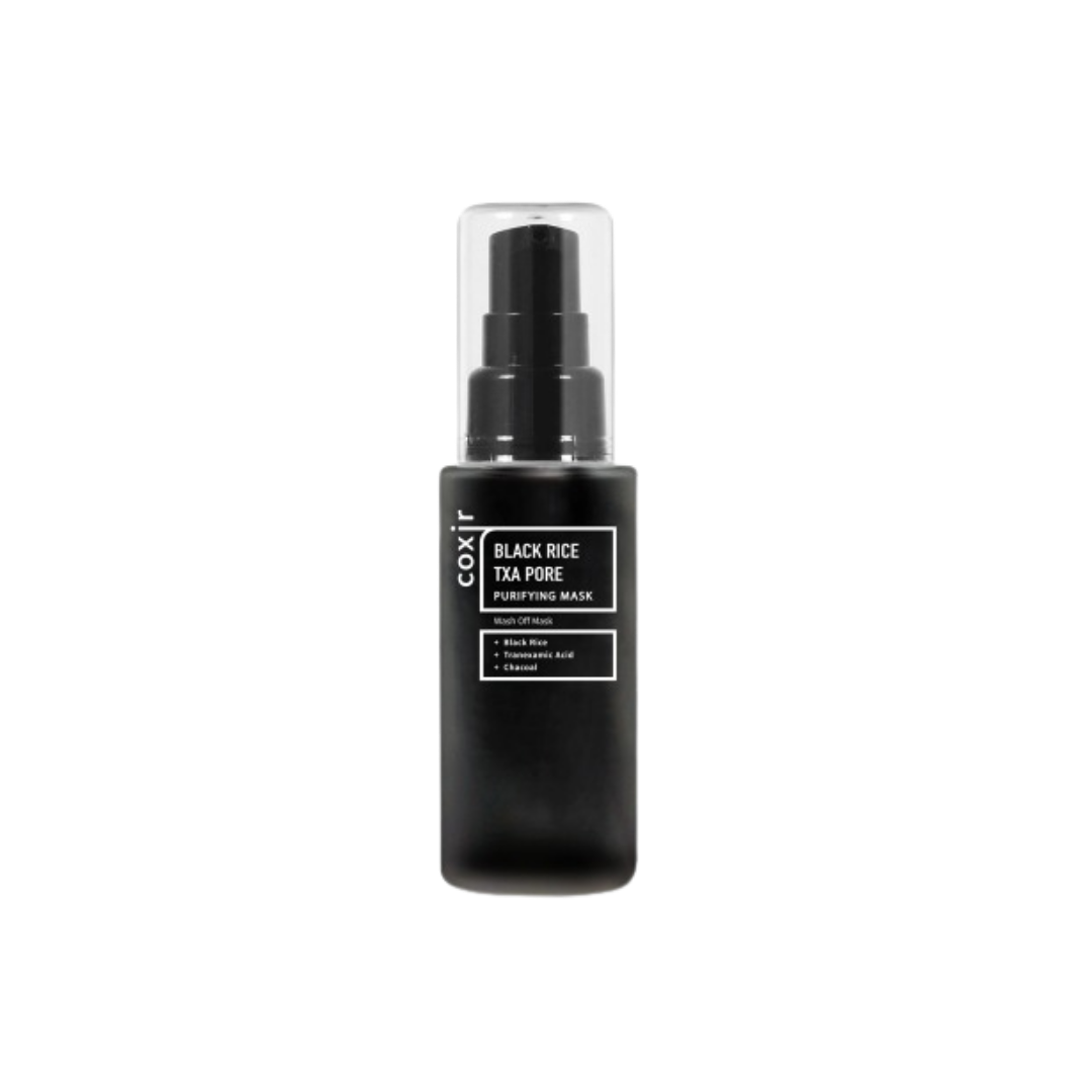 coxir Purifying facial mask Black Rice Txa Pore - 50ml | كوكسر ماسك منقي للوجه بالفحم و الترانيكساميك اسيد و الأرز الاسود - 50 مل