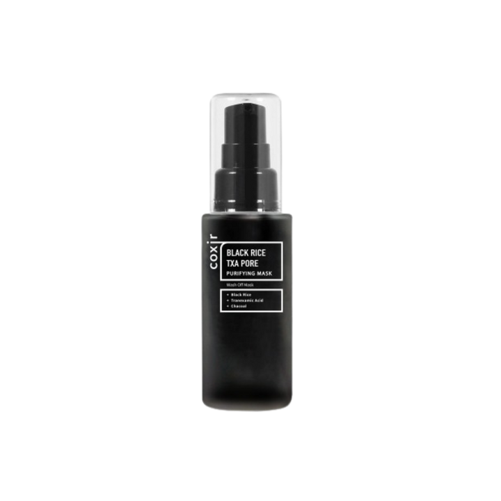 coxir Purifying facial mask Black Rice Txa Pore - 50ml | كوكسر ماسك منقي للوجه بالفحم و الترانيكساميك اسيد و الأرز الاسود - 50 مل