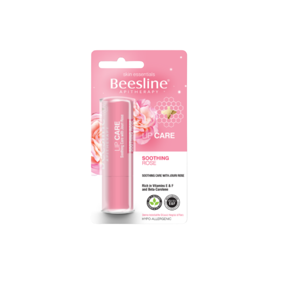 Beesline Jouri Rose Lip Care Soothing - 4g | بيزلين مرطب شفاه - 4 غرام