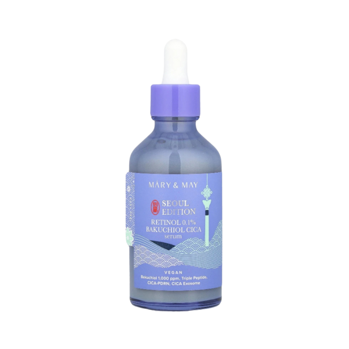 MARY & MAY Retinol 0.1% Bakuchiol Cica Serum - 80ml | ماري اند ماي  سيروم الريتينول 0.1% و الباكشيول و السيكا - 80 مل