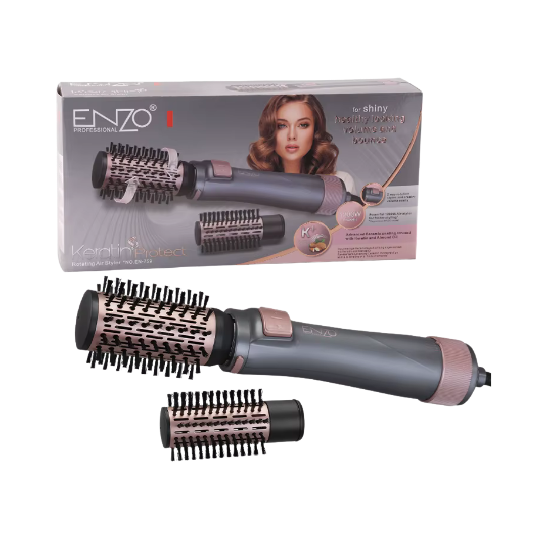 ENZO Keratin Protect Rotating Air Styler |إنزو جهاز تمليس الشعر الدوار كيراتين بروتكشن