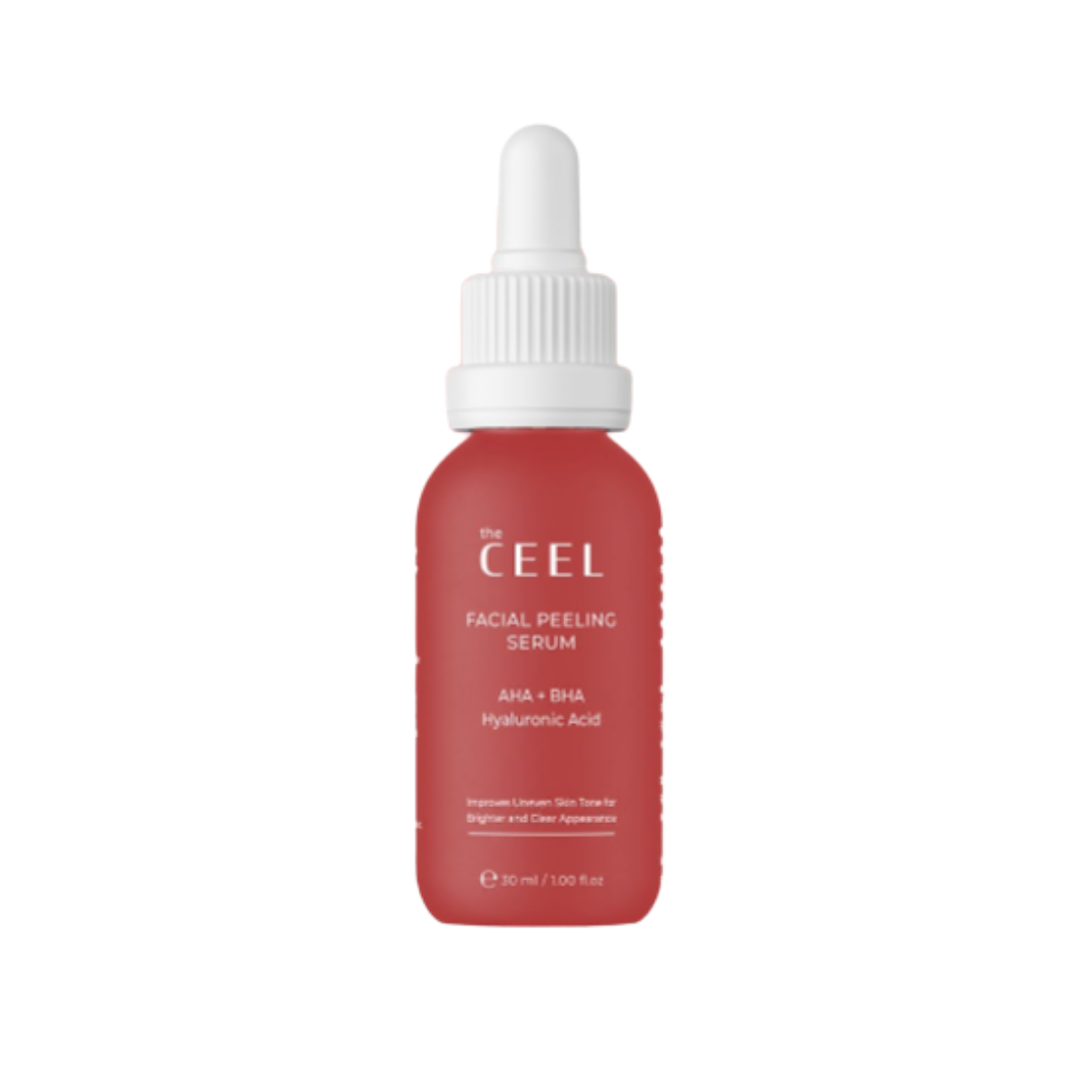the CEEL Facial Peeling Serum Aha + Bha Hyaluronic Acid - 30ml | ذا سيل سيروم مقشر للوجه - 30 مل