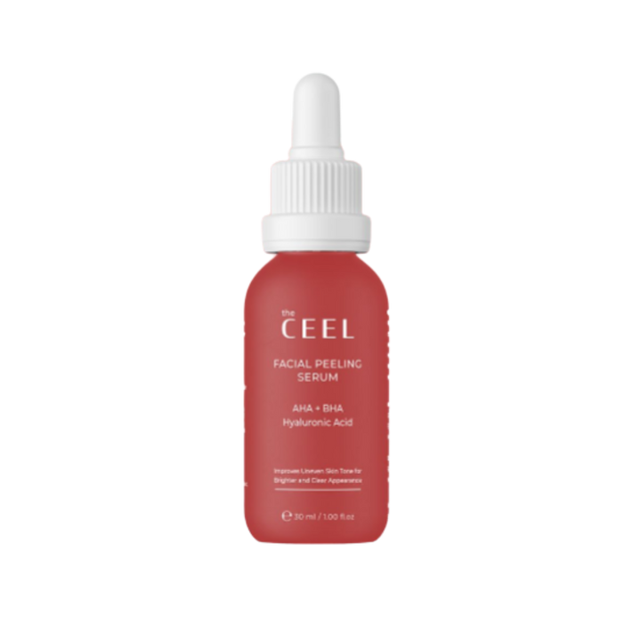 the CEEL Facial Peeling Serum Aha + Bha Hyaluronic Acid - 30ml | ذا سيل سيروم مقشر للوجه - 30 مل
