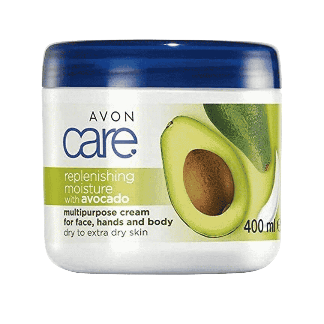 Avon Care Avocado Replenishing Multipurpose Cream Hand Body Face - 400ml | افون كريم مرطب للجسم ولليدين بالافوكادو - 400مل