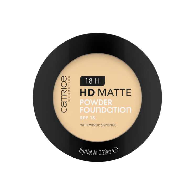 Catrice 18H Hd Matte Powder Foundation - 8g | كاتريس كريم أساس بودرة 18 ساعة بتأثير مطفي - 8 غرام