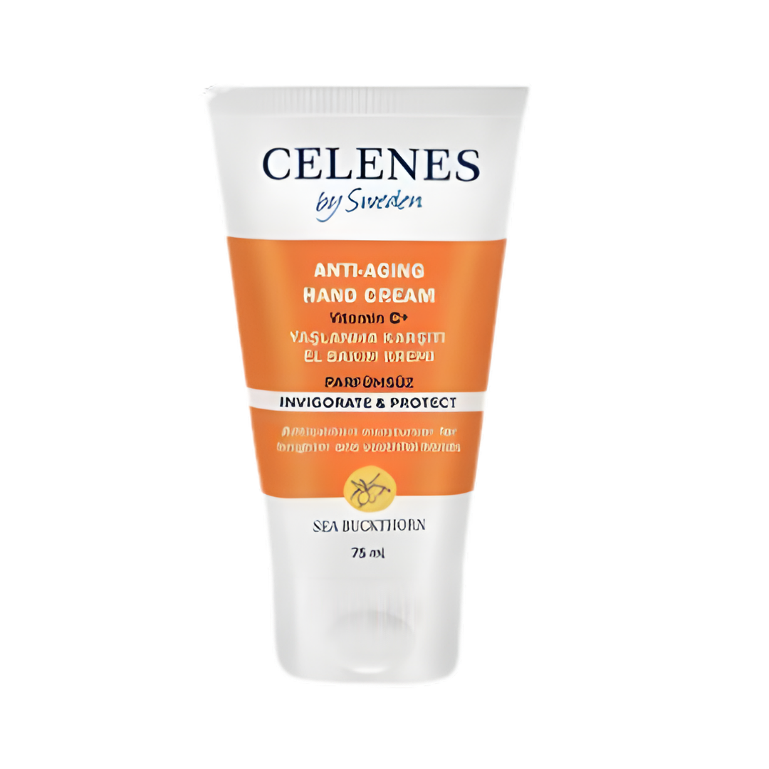 Celenes Sea Buckthorn Anti-Aging Hand Cream - 75ml | سيلينس كريم اليد بخلاصة النبق البحري - 75 مل